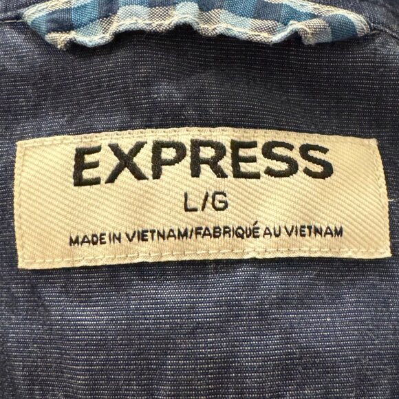 Express Plaid Button Down Shirt - Picture 4 of 6